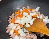 รูปขั้นตอนการทำที่ 3 ของ เต้าหู้ไข่ทรงเครื่อง แบบไม่ต้องคลุกแป้งทอด เมนูเต้าหู้ ep 11
