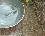 A picture of step 2 of 3 color cream cake.