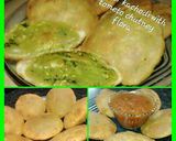 A picture of step 7 of Matar kachori with tomato chutney.