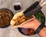 A picture of step 5 of Chicken Gyros in Pita Bread.
