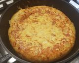 Foto del paso 7 de la receta "Mozzatruita" o tortilla cremosa de Patatas, Cebolla y Mozzarella