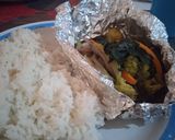 Foto del paso 7 de la receta: Filete de pescado a vapor con verduras