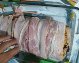 Foto del paso 4 de la receta: Lomo de cerdo mechado con guarnición de verduras salteadas