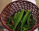 A picture of step 1 of Lady's finger #Bhindi#Korma.