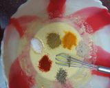 A picture of step 3 of Lotus stem fritters.