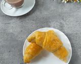 Gambar langkah 10 resipi Croissant.