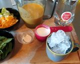 A picture of step 1 of Orange mojito.