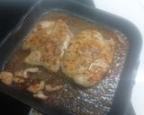 A picture of step 4 of Chicken breast with honey garlic sauce.