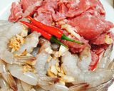 Hình bước làm 1 của món Lẩu nấm