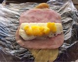 Foto del paso 3 de la receta: Rollos de pechuga de pollo a la hawaiana