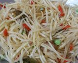 Foto langkah ke 4 dari resep Tumis Pepaya Muda.