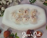 A picture of step 3 of Lychee and Labneh.