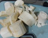 Foto langkah ke 1 dari resep Pondoh (Umbut Kelapa) Kuah Santan.
