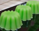 Foto langkah ke 4 dari resep Puding Santan Sirup Melon.