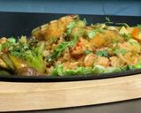 A picture of step 6 of Paneer Chilli Sizzler.