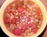 Zöldséges bableves recept fázis 6 fotója