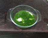 A picture of step 1 of Healthy Palak Besan Dhokla.