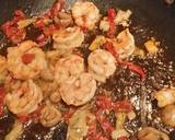 Brad's Blackened ahi with prawn buttered pasta and sauted Brussels recipe step 8 photo