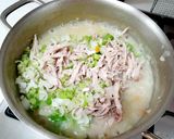 Foto langkah ke 9 dari resep Bubur Ayam Korea, Pakai ketan.