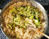 Une image de l'étape 7 de Risotto petit poids courgette.