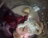 A picture of step 5 of Pink Dragon fruit Sago pudding dessert.