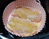 Foto del paso 8 de la receta: Milanesa de cerdo en airfryer, con guisantes