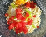 A picture of step 2 of Quinoa flour pancake.