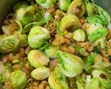 A picture of step 3 of Brussels Sprouts with Pasta. One-Pot Pasta.