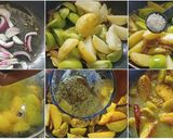 A picture of step 3 of BENGALI STYLE TANGY GREEN TOMATO CURRY WITH MUSTARD SAUCE /KANCHA TOMATOR SORSHE JHAL.