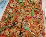 Foto del paso 12 de la receta: Pizza vegetariana de bocaditos de heura con salsa barbacoa