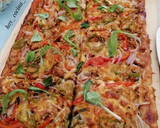 Foto del paso 12 de la receta: Pizza vegetariana de bocaditos de heura con salsa barbacoa