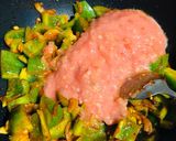 A picture of step 1 of Kadhai Paneer.