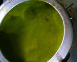 A picture of step 3 of Green spinach and rice.