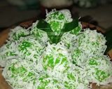 Foto langkah ke 4 dari resep Klepon Ketan Unti Kelapa Kenyal No Kapur Sirih.