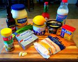 A picture of step 1 of Mike's Creamy Hot Crab Dip & Chilled Spread.