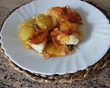 A picture of step 9 of Portuguese-Style Cod (Bacalao a la Portuguesa).