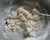 A picture of step 2 of Goli Idli (rice flour).