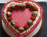 Pas rețetă Tort ❤️ de ciocolată cu cremă de mascarpone și fructe de pădure 10 fotografie