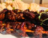 A picture of step 7 of Chicken gizzard skewers.