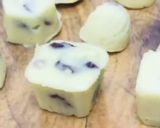A picture of step 5 of Homemade white chocolate with dry fruits & cranberries.