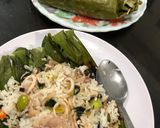 Foto langkah ke 3 dari resep Nasi Bakar Cumi Petai dan Jamur.