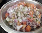 A picture of step 2 of Sprout salad.