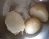 A picture of step 1 of Spicy Dhania Aloo Chaat😋.