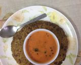 A picture of step 5 of Maize cauliflower roti with tomato garlic chutney.