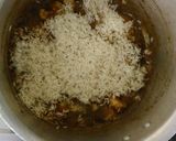 A picture of step 4 of Prawns Biryani.
