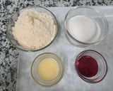 A picture of step 1 of Rose Kaju Katli.