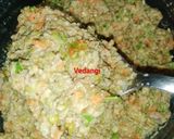 A picture of step 1 of Green Moong Sprouts Toast.