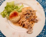 Foto del paso 4 de la receta: Abadejo con portobellos a la crema