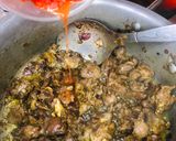 A picture of step 3 of Mandi rice🍽.