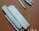 A picture of step 2 of Banana Stem Fries.